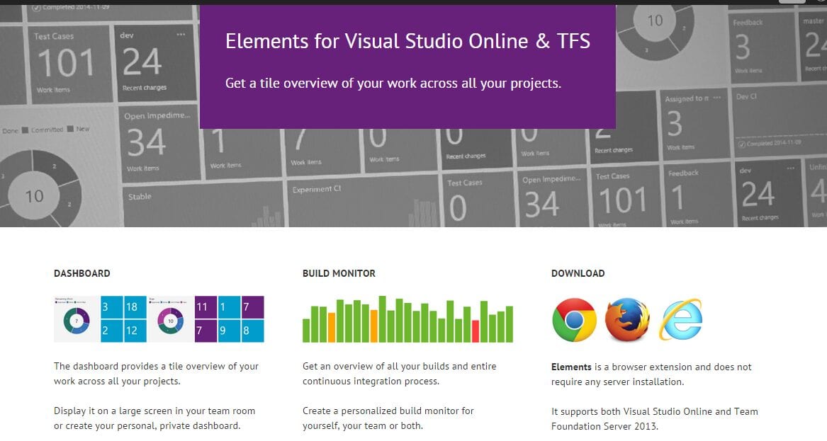 Elements for Visual Studio Online - TFS