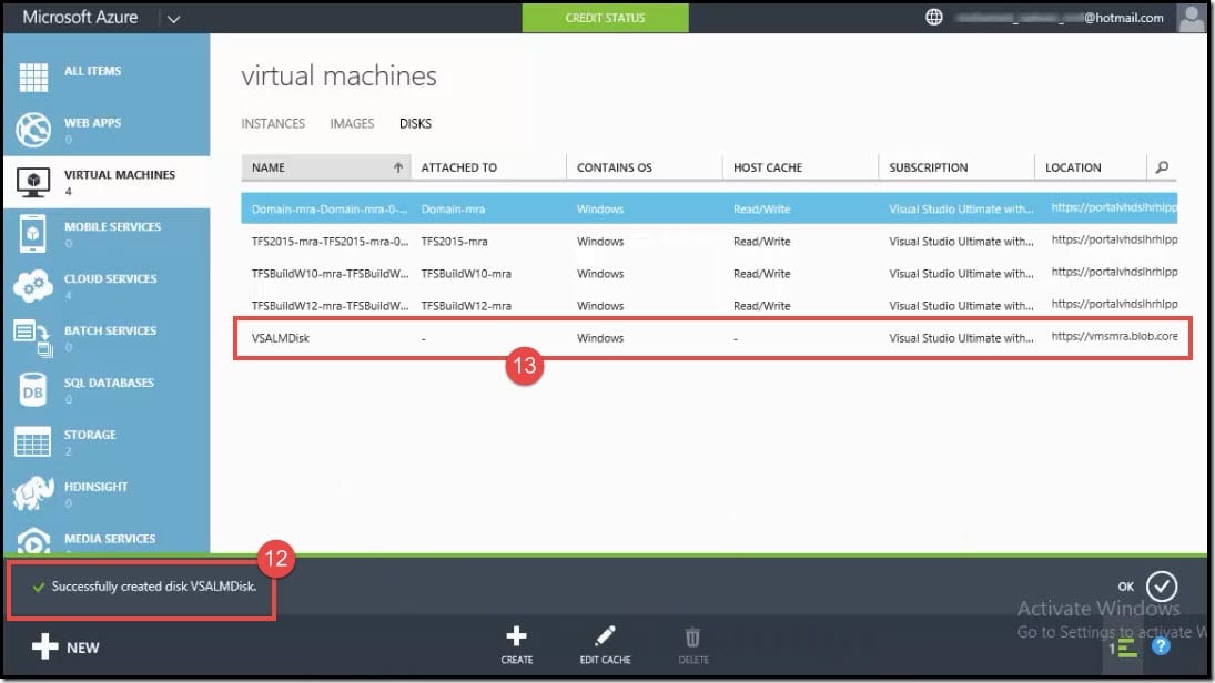 10-Create a disk from vhd from Azure classic portal (4) Create a disk from vhd from Azure classic portal (4)