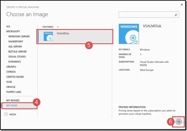12-Create virtual machine from microsoft azure portal and choose an image Create virtual machine from microsoft azure portal and choose an image