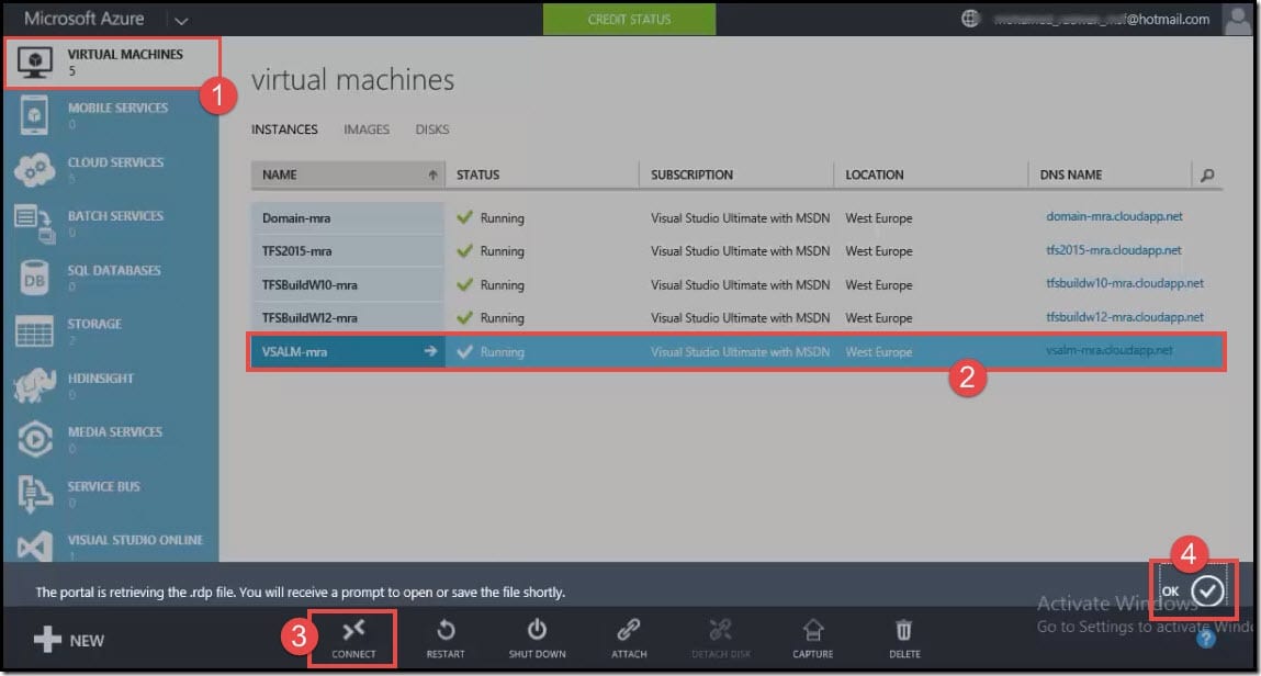 17-Connect to windows azure virtual machine by downloading rdp file Connect to windows azure virtual machine by downloading rdp file
