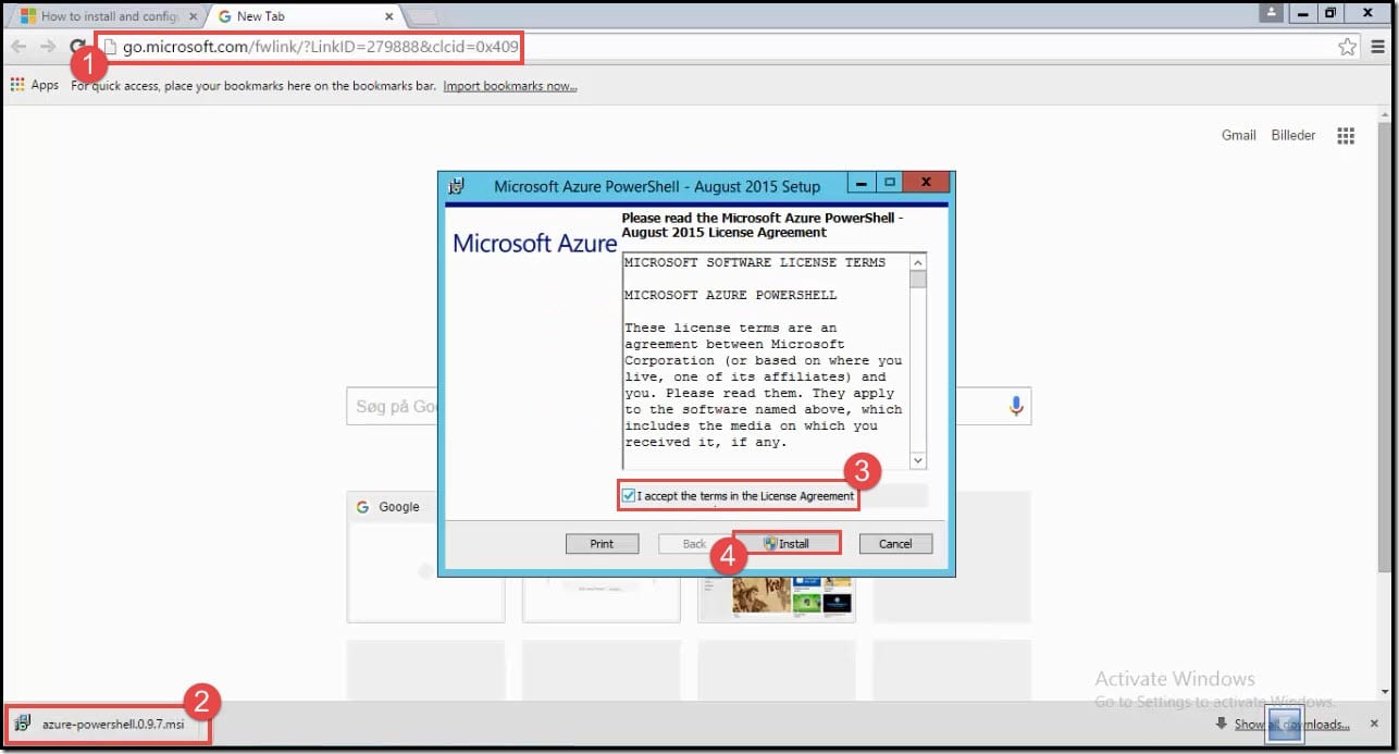 2-Install Azure Powershell (machine) to upload vhd file Install Azure Powershell (machine) to upload vhd file