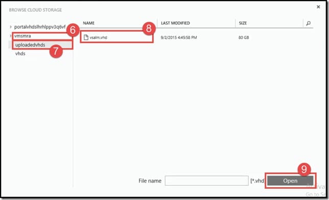8-Create a disk from vhd from Azure classic portal (2) Create a disk from vhd from Azure classic portal (2)