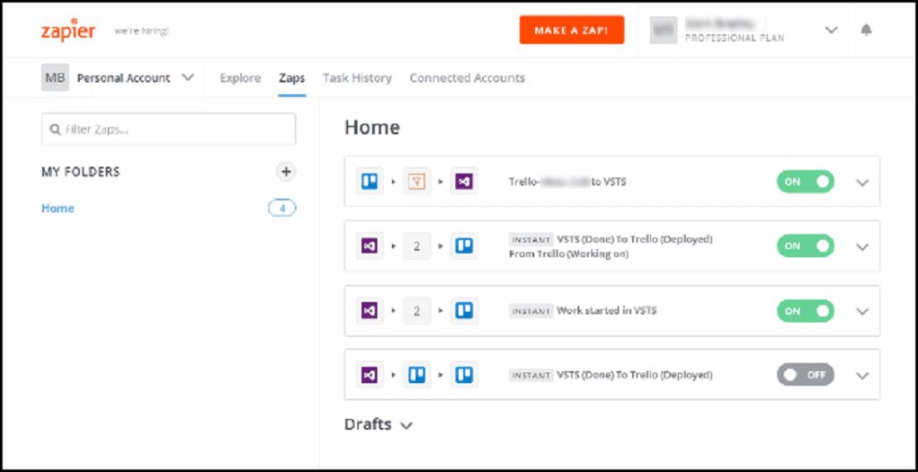 2-Creating automation in Zapier