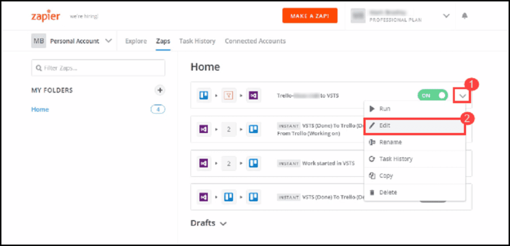 2.1-Creating automation in Zapier_Zap