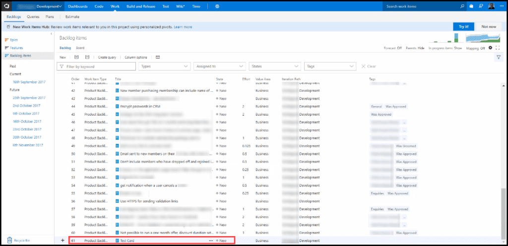 3.2-Example of moving the Trello card between the different states